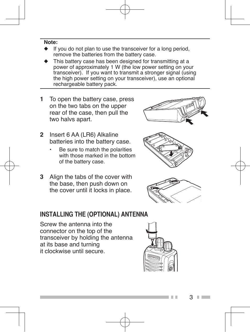 Kenwood TK-2360E User Manual | Page 11 / 28