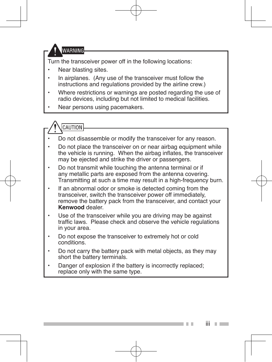 Kenwood TK-2360E User Manual | Page 5 / 28
