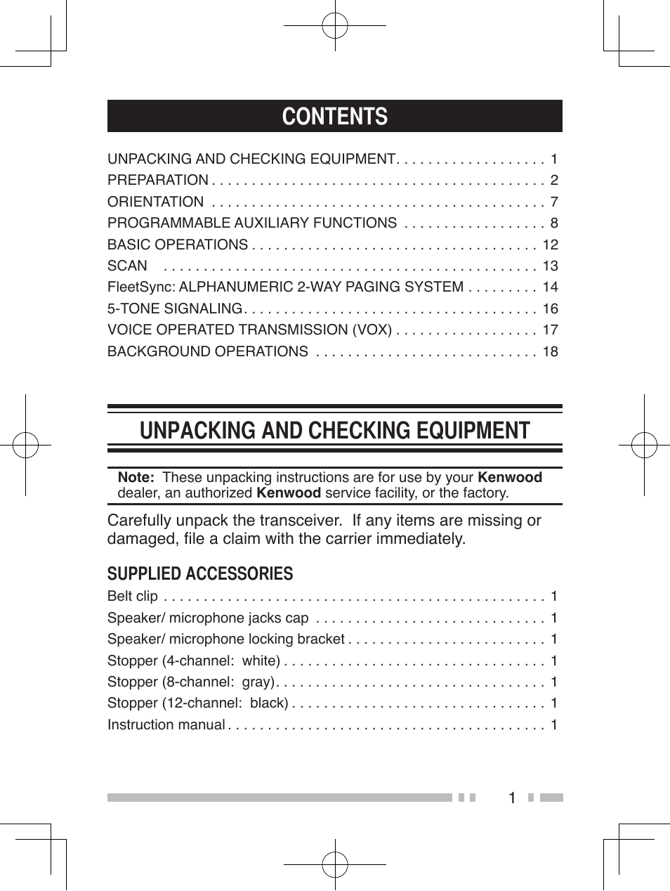 Kenwood TK-2360E User Manual | Page 9 / 28