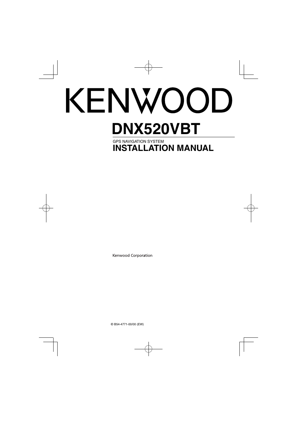 Kenwood DNX520VBT User Manual | 9 pages