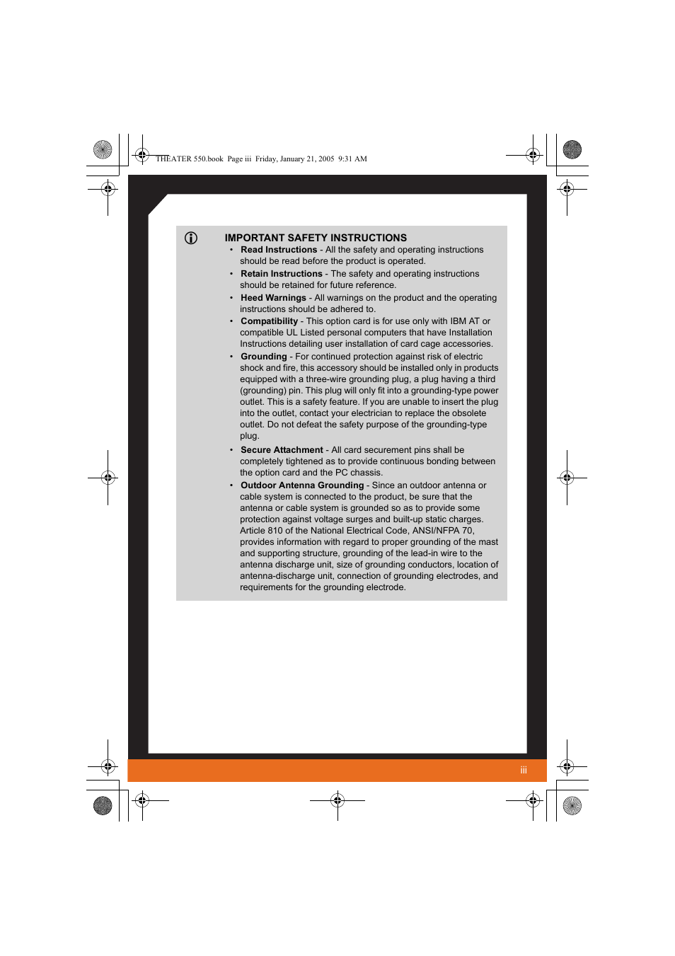 ATI Technologies THEATER 550 User Manual | Page 3 / 23
