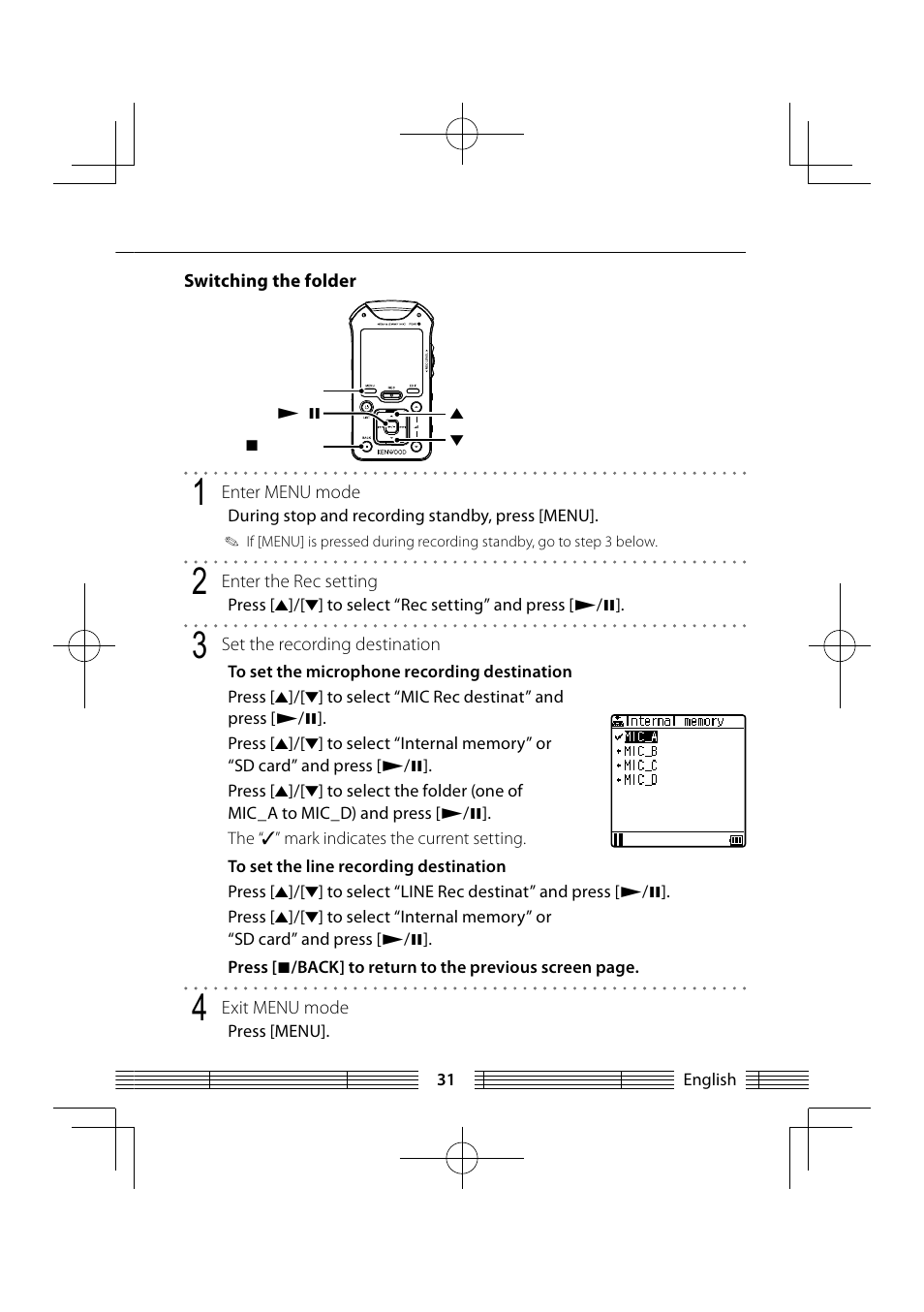Kenwood MGR-E8-B User Manual | Page 31 / 84