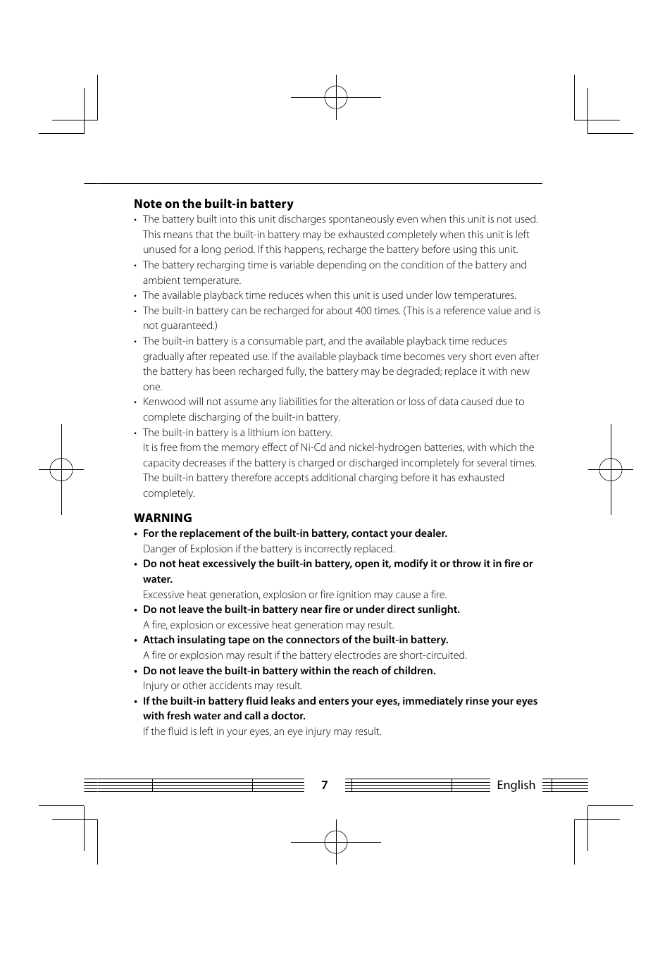 Kenwood MGR-E8-B User Manual | Page 7 / 84