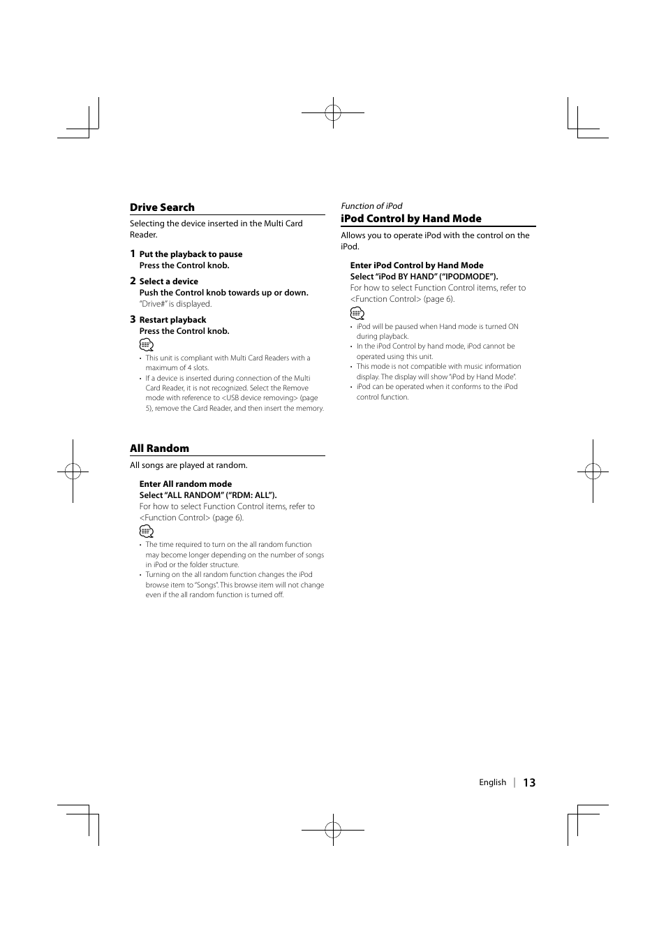 Kenwood KOS-A210 User Manual | Page 13 / 40