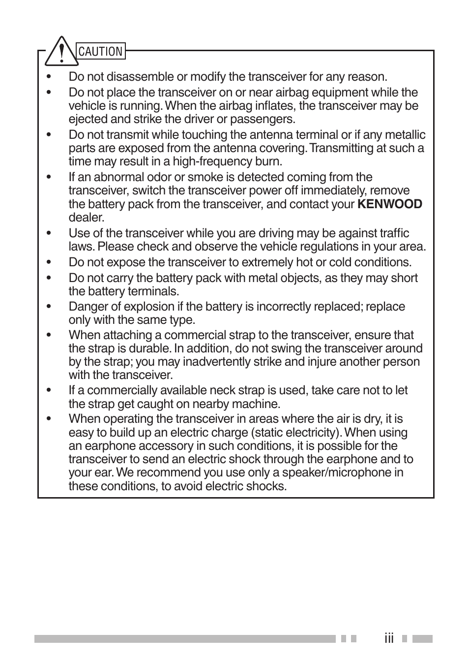 Kenwood TK-3501E User Manual | Page 5 / 31