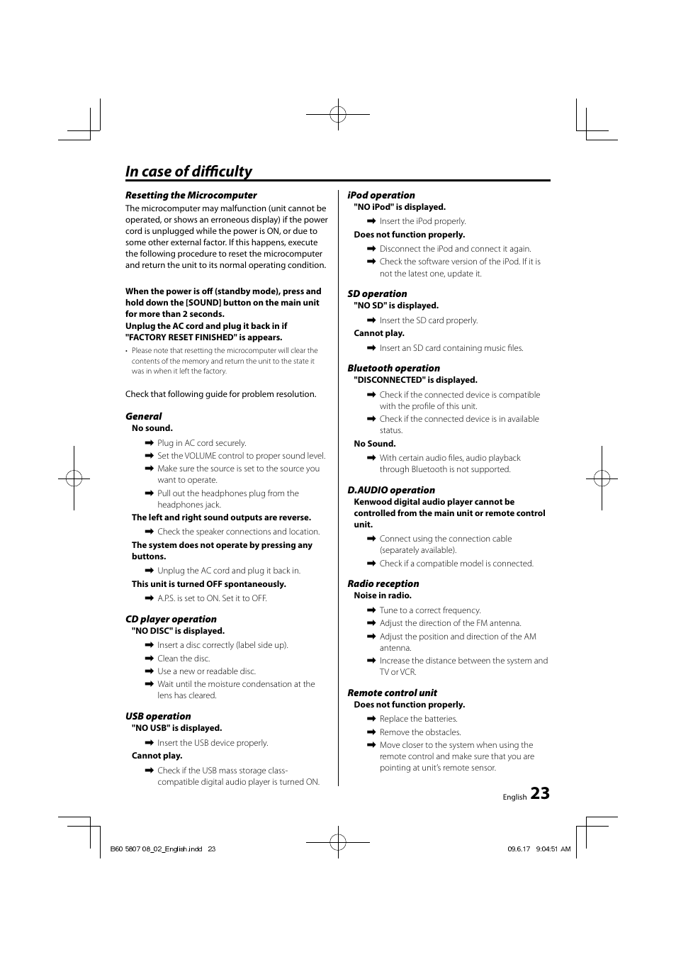 Kenwood C-515BT User Manual | Page 23 / 28