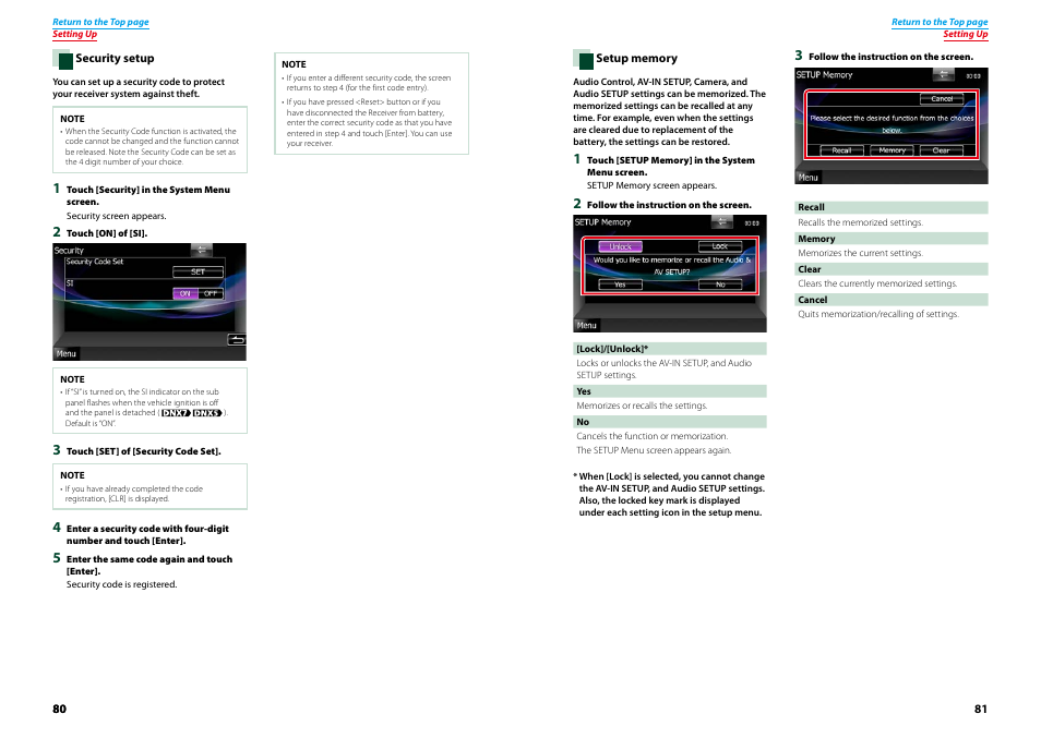 P.80), P.81) | Kenwood DNX4230TR User Manual | Page 41 / 63