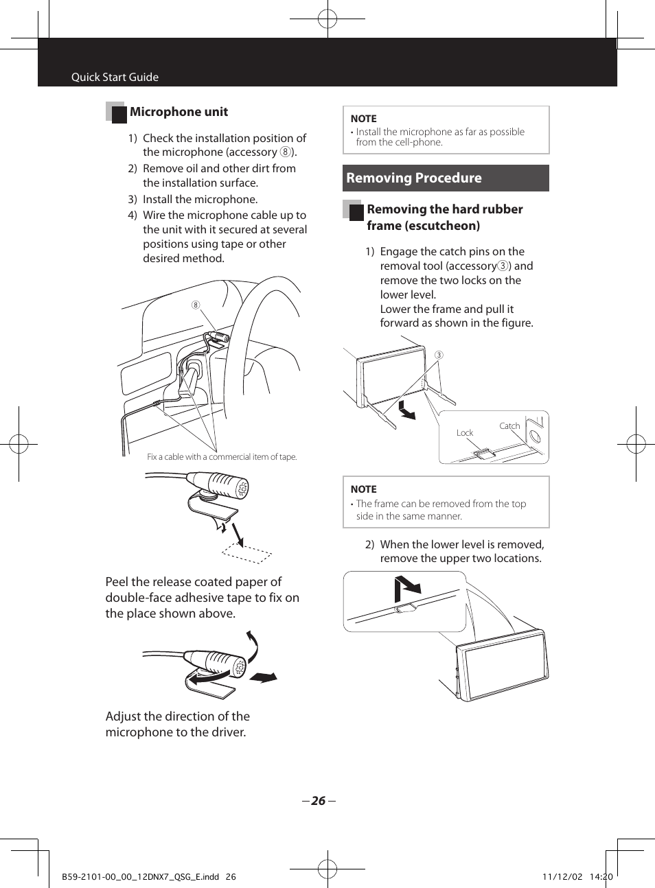 Removing procedure | Kenwood DNX5210BT User Manual | Page 26 / 36