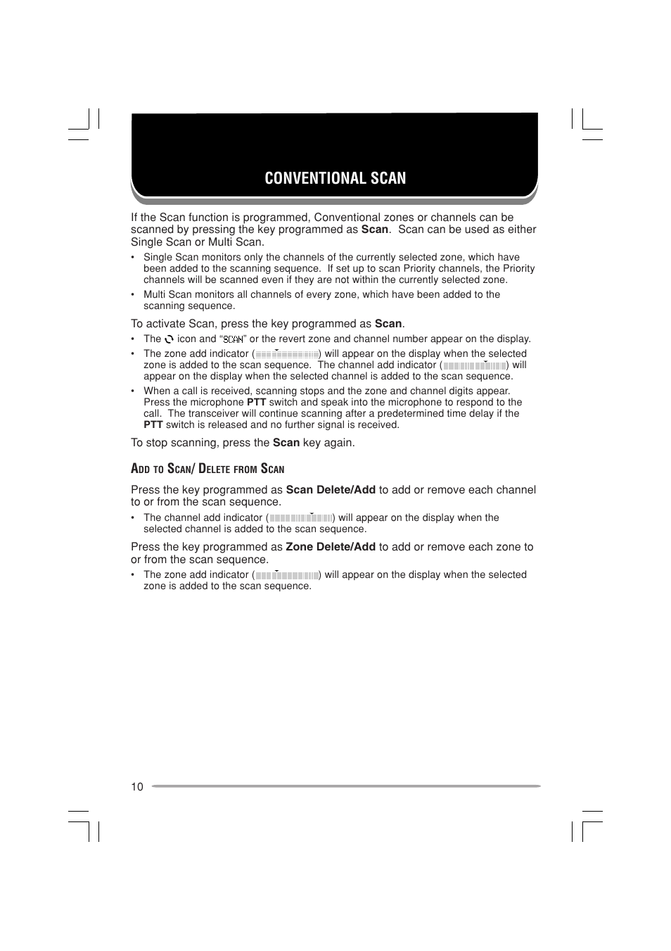 Conventional scan | Kenwood TK-7180E User Manual | Page 16 / 33