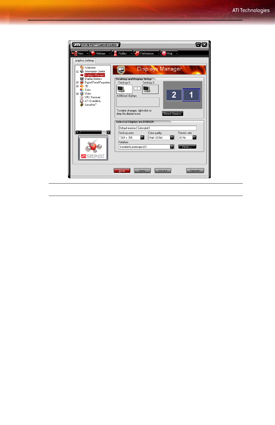 Video, Display options | ATI Technologies ALL-IN-WONDER X1800 User Manual | Page 32 / 60