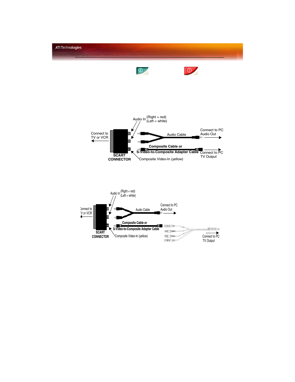Using scart connectors for european tvs | ATI Technologies Radeon X600 User Manual | Page 43 / 60