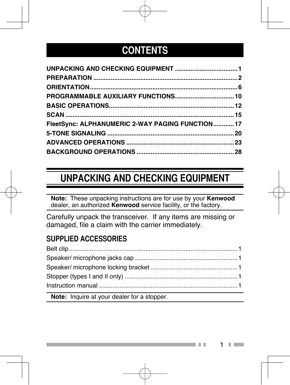 Kenwood NX-320E3 User Manual | Page 10 / 40