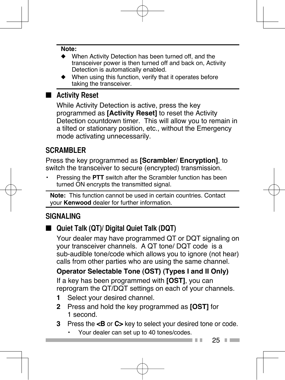 Kenwood NX-320E3 User Manual | Page 34 / 40