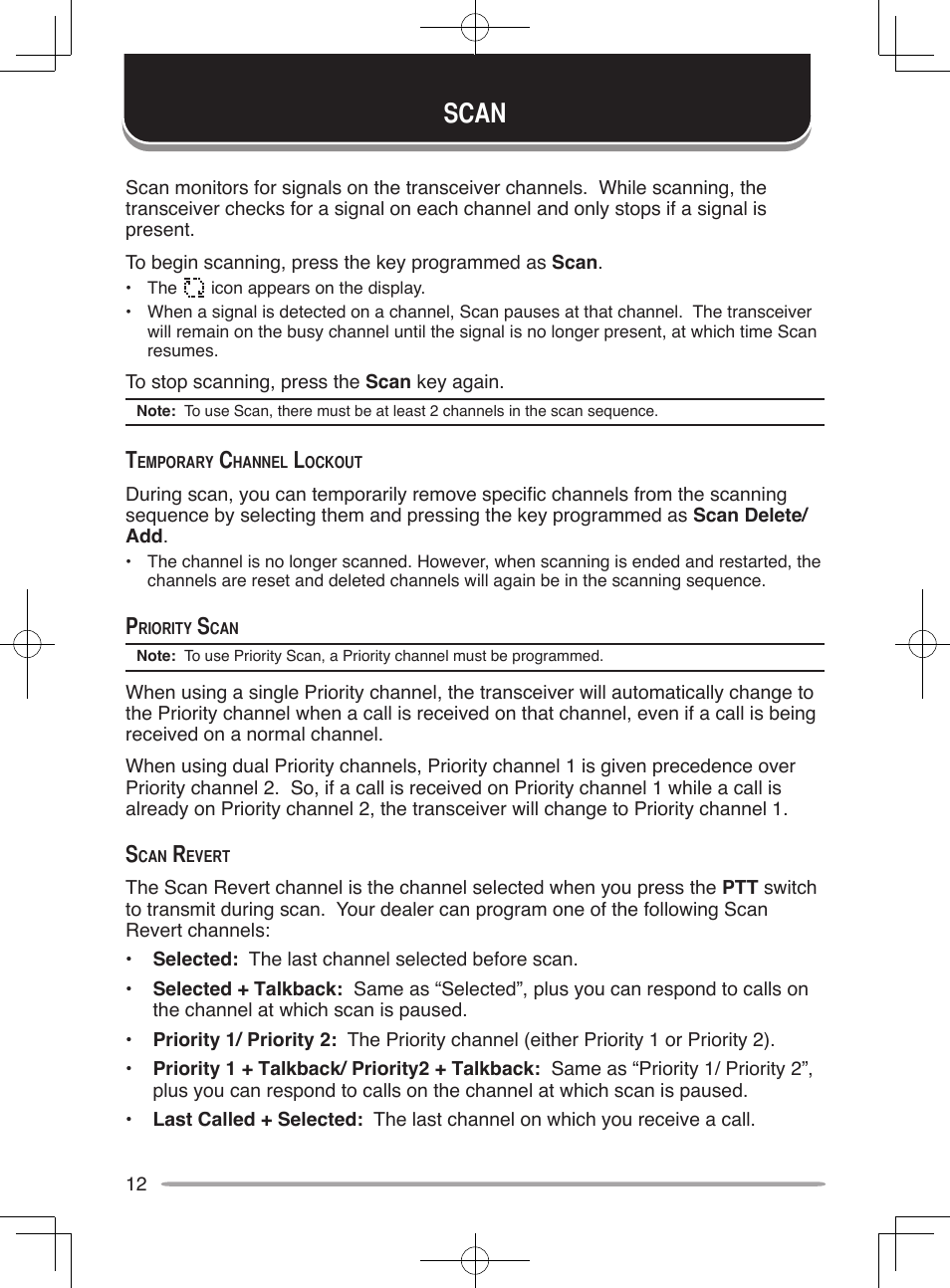 Scan | Kenwood NX-800E User Manual | Page 20 / 31