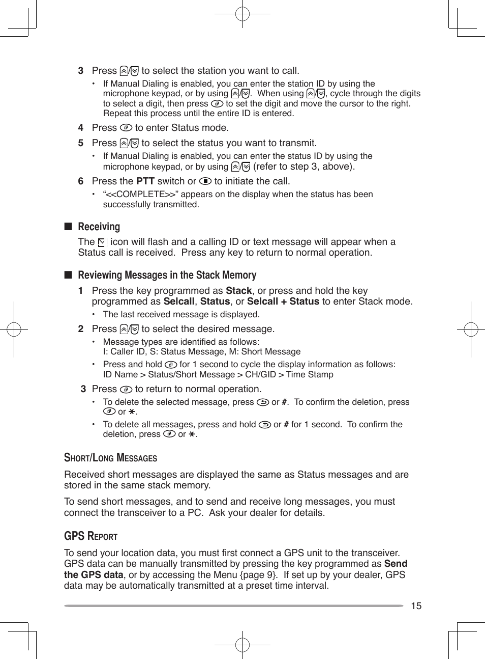 Gps r | Kenwood NX-800E User Manual | Page 23 / 31