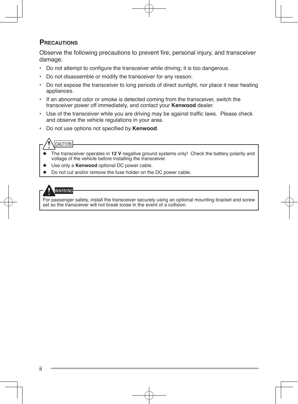 Kenwood NX-800E User Manual | Page 6 / 31