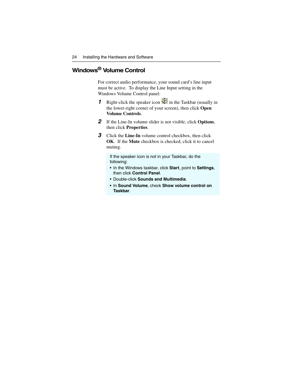 Windows® volume control | ATI Technologies ALL-IN-WONDER 9700 User Manual | Page 30 / 64