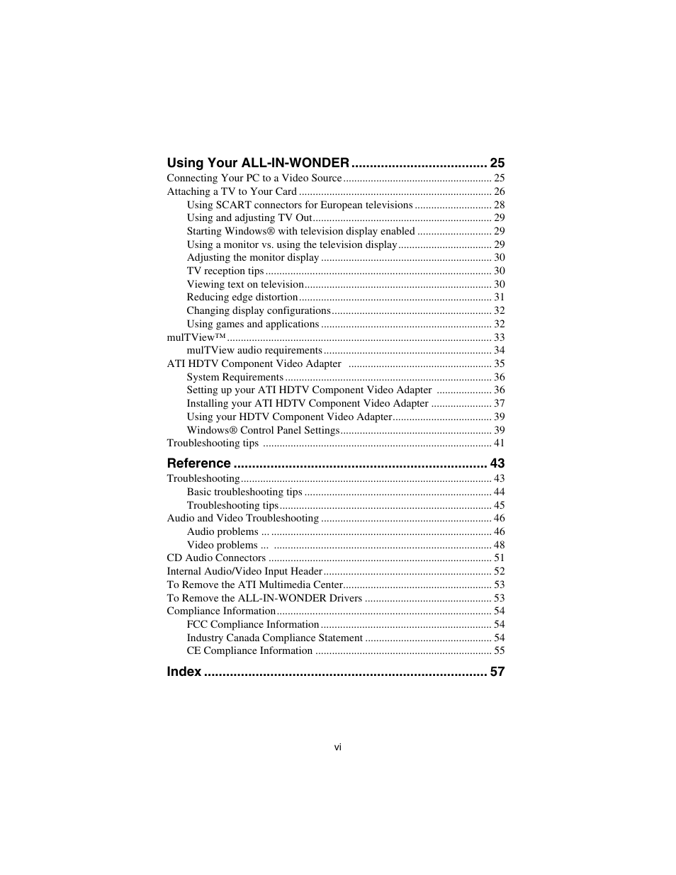 ATI Technologies ALL-IN-WONDER 9700 User Manual | Page 6 / 64