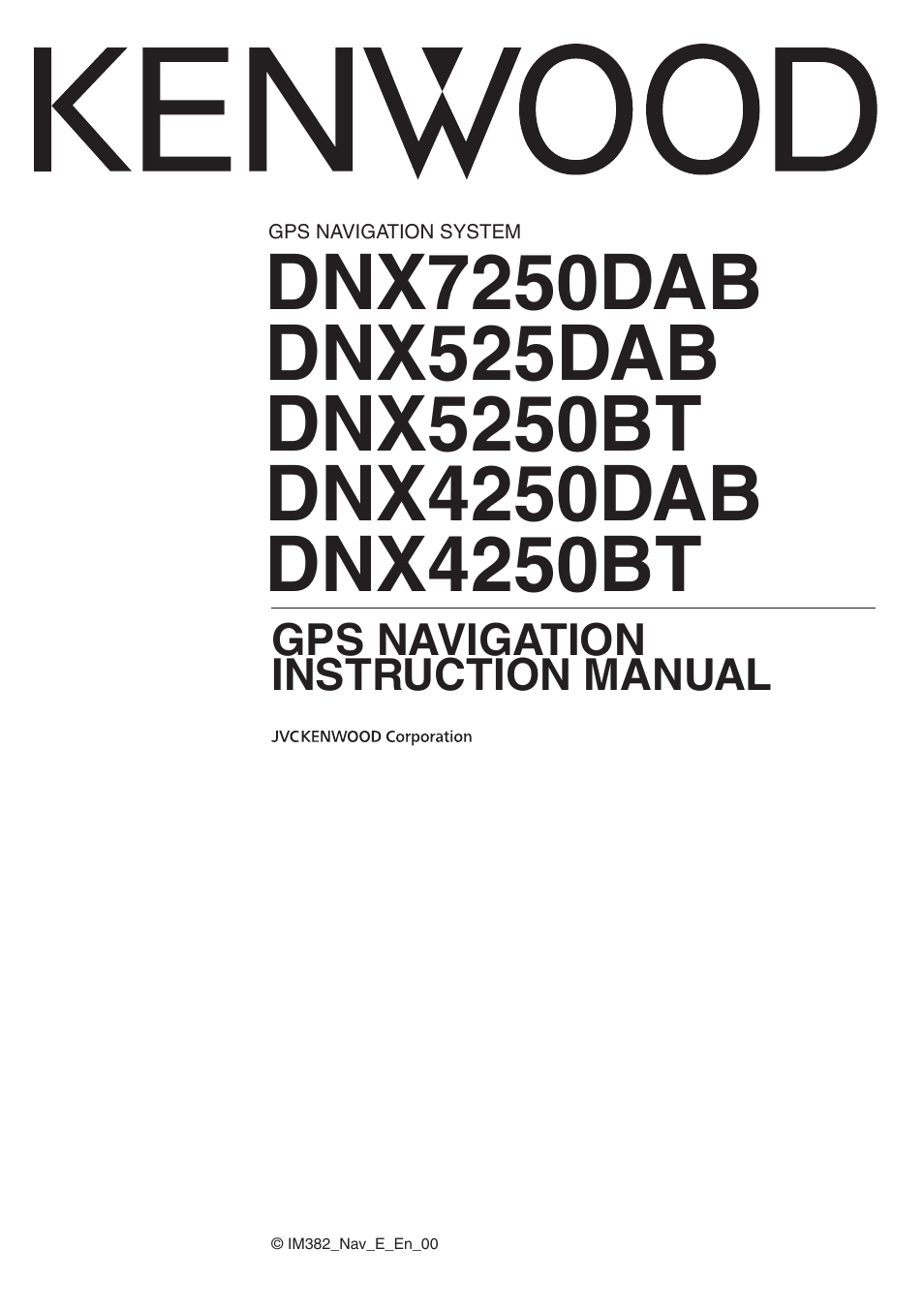 Kenwood DNX5250BT User Manual | 40 pages