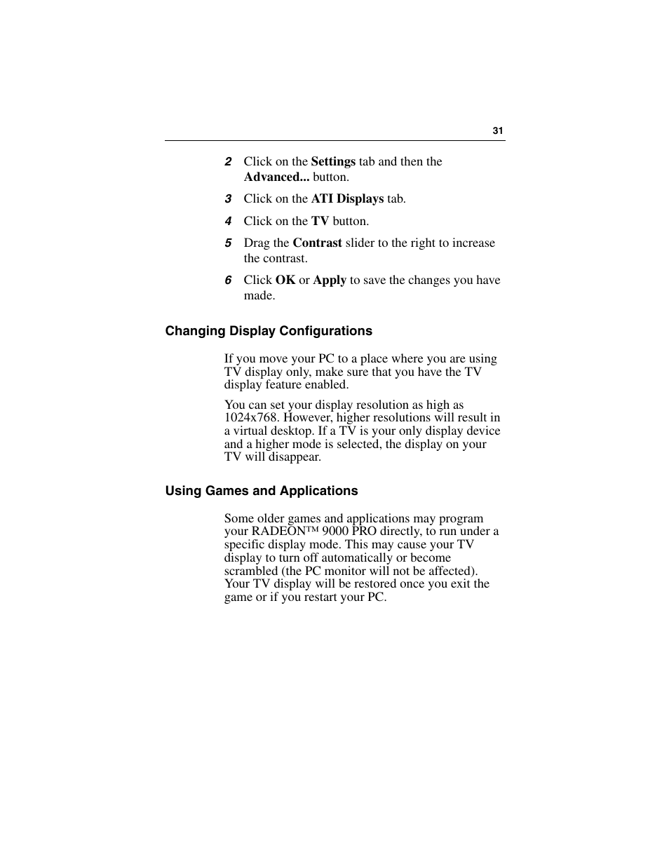 ATI Technologies RADEON 9000 PRO User Manual | Page 35 / 35