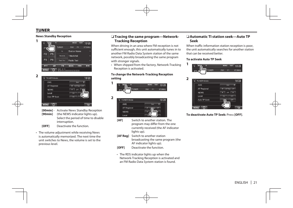 Tuner | Kenwood DDX4025BT User Manual | Page 21 / 64