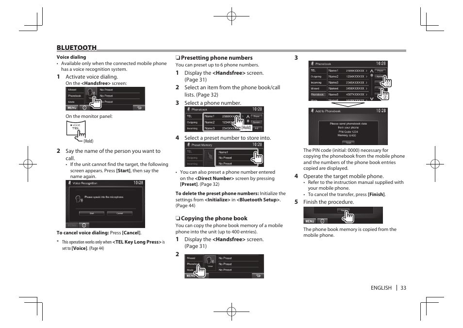 Kenwood DDX4025BT User Manual | Page 33 / 64