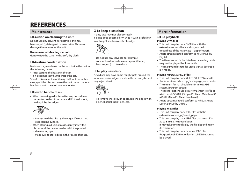 References | Kenwood DDX4025BT User Manual | Page 54 / 64