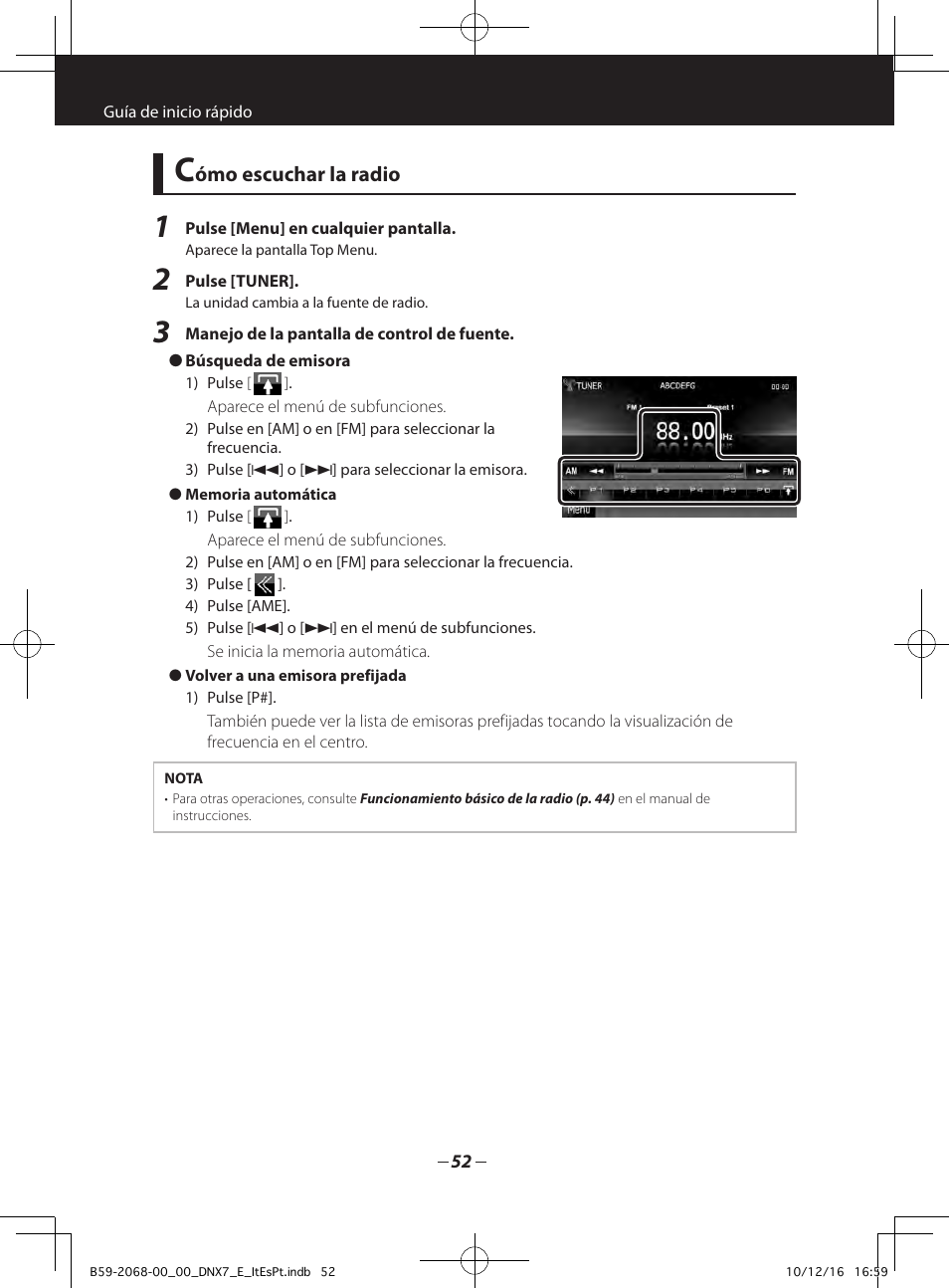 Kenwood DNX7280BT User Manual | Page 20 / 33