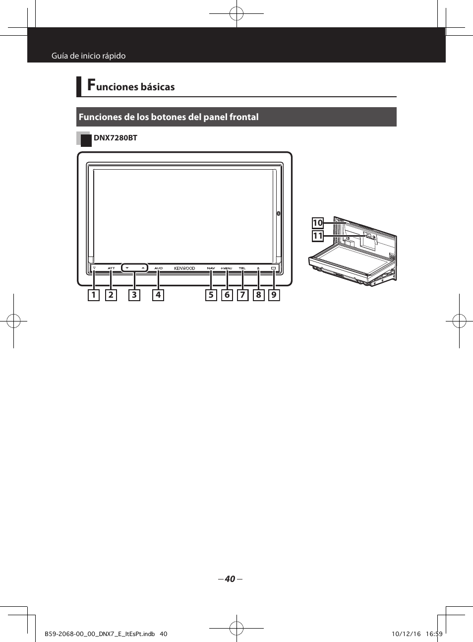 Kenwood DNX7280BT User Manual | Page 8 / 33