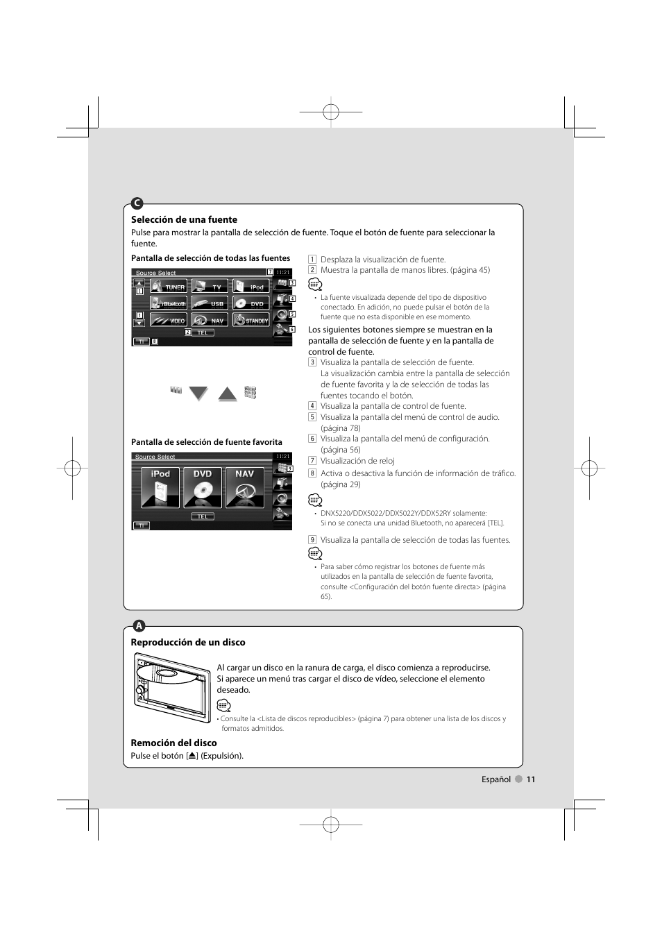 Kenwood DDX5022 User Manual | Page 11 / 96