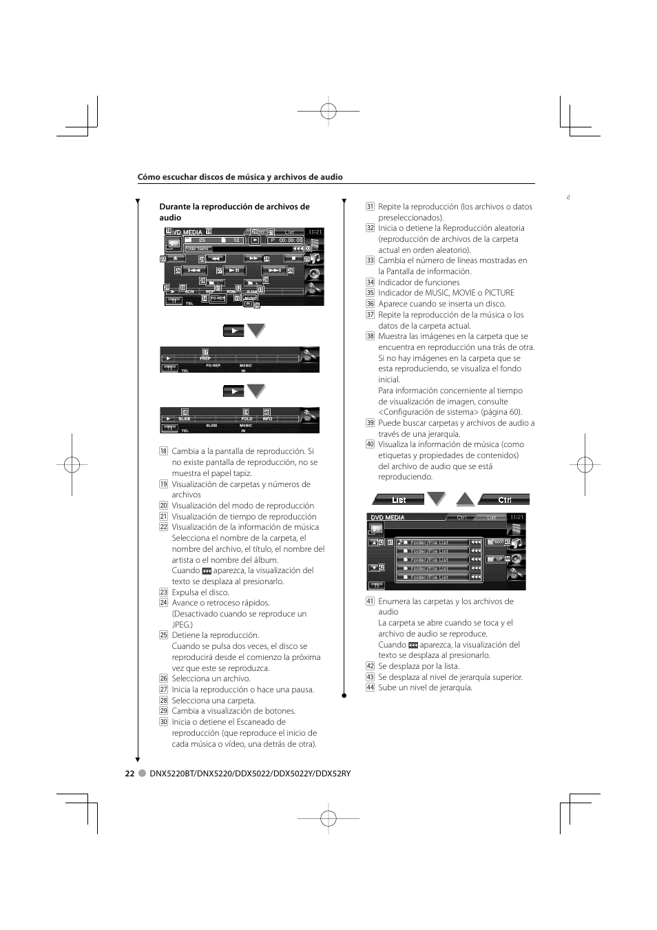 Kenwood DDX5022 User Manual | Page 22 / 96