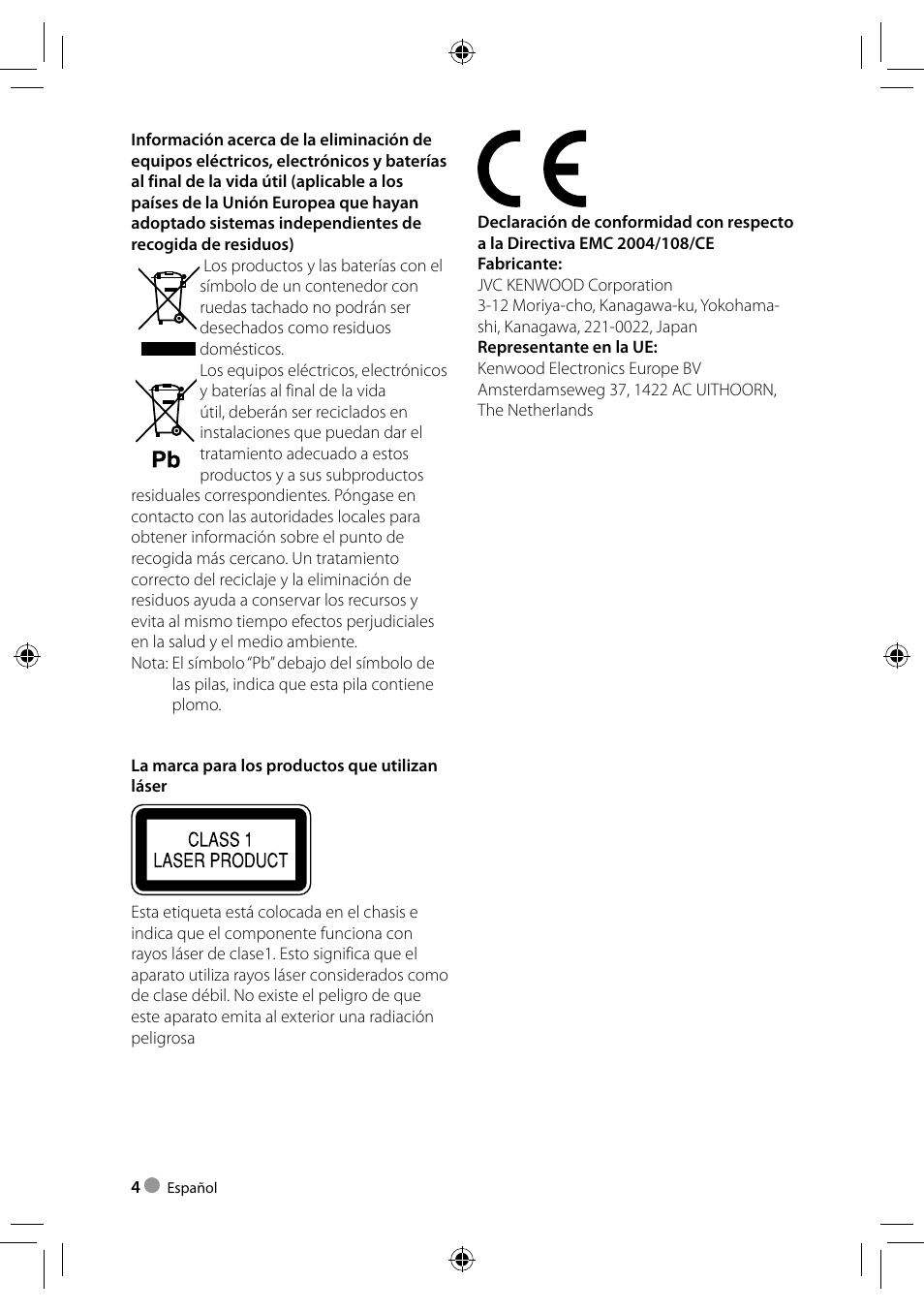 Kenwood DDX4023BT User Manual | Page 4 / 84