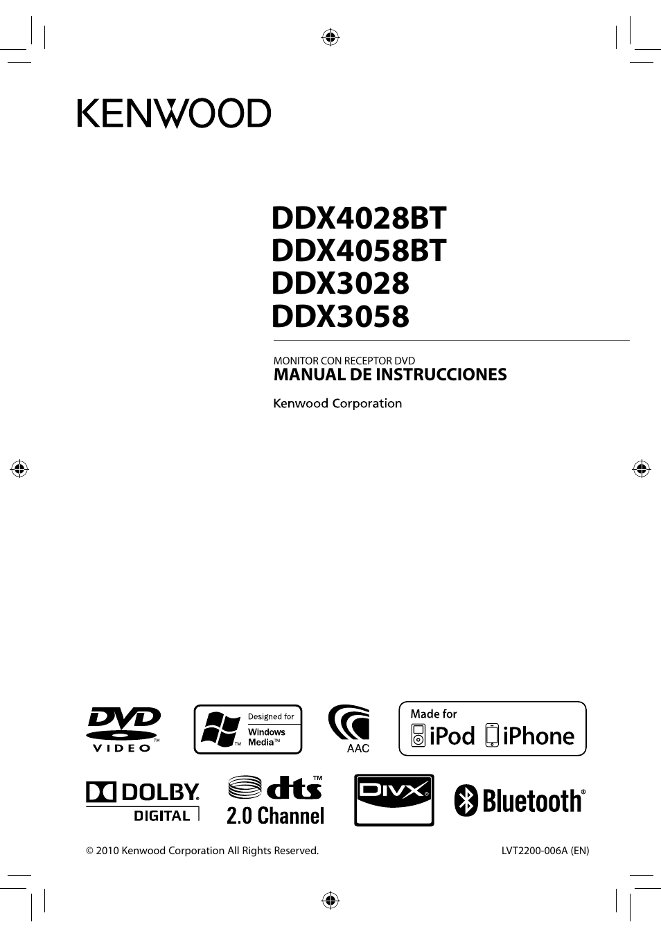 Kenwood DDX3028 User Manual | 62 pages