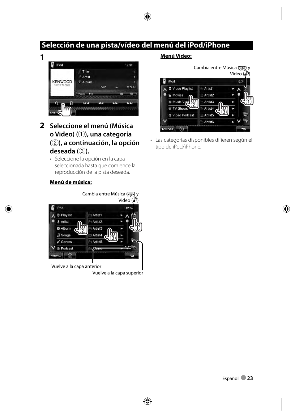 Kenwood DDX3028 User Manual | Page 23 / 62