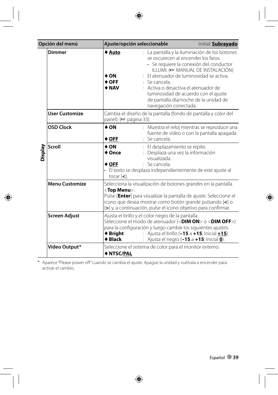 Kenwood DDX3028 User Manual | Page 39 / 62