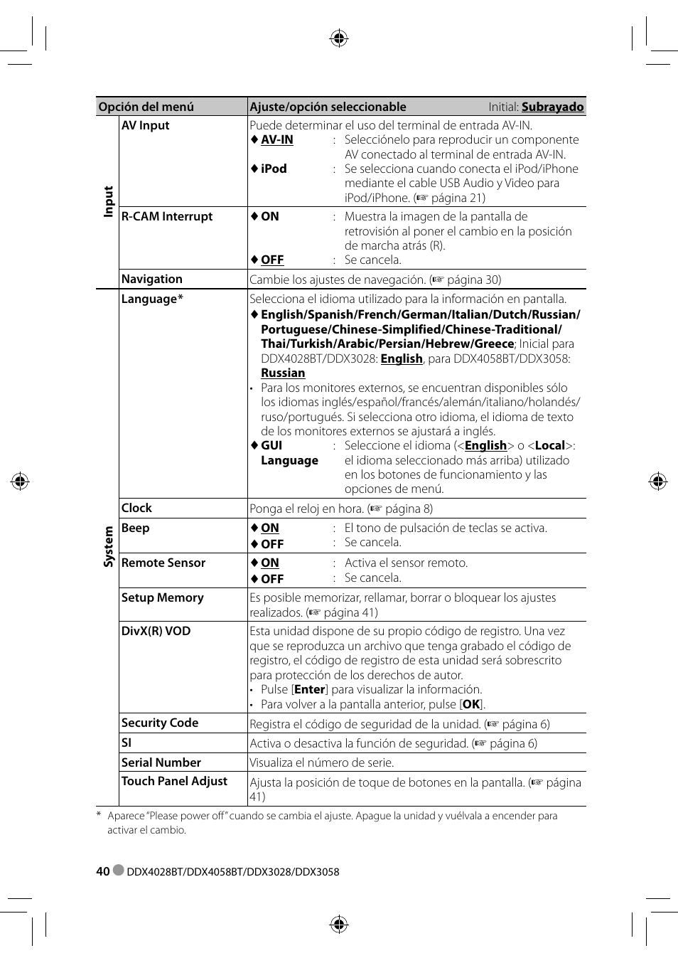 Kenwood DDX3028 User Manual | Page 40 / 62