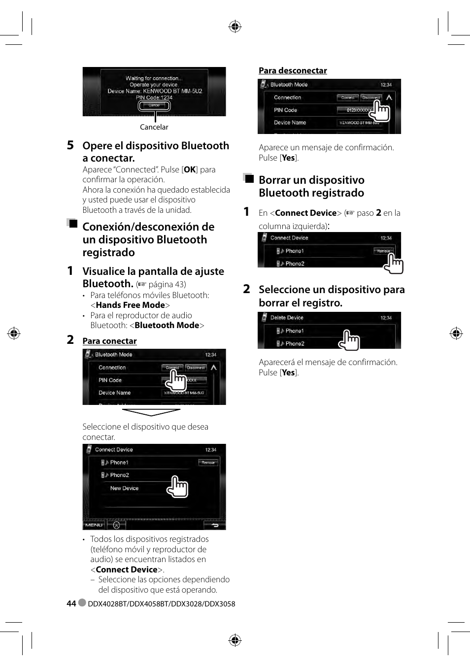 Kenwood DDX3028 User Manual | Page 44 / 62