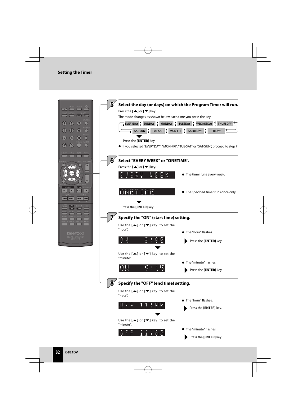 Kenwood K-821DV User Manual | Page 82 / 108