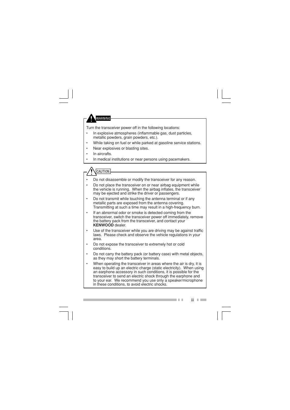 Kenwood TK-3202E - Discontinued User Manual | Page 5 / 22