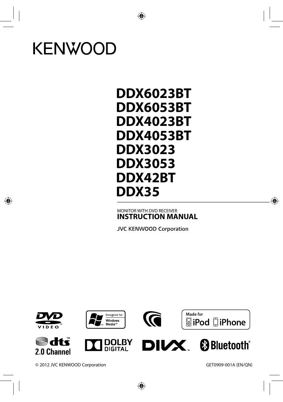 Kenwood DDX3023 User Manual | 84 pages