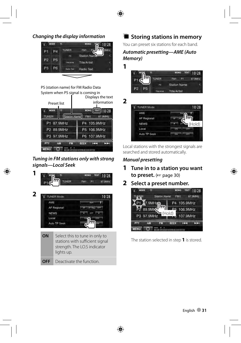 Kenwood DDX3023 User Manual | Page 31 / 84