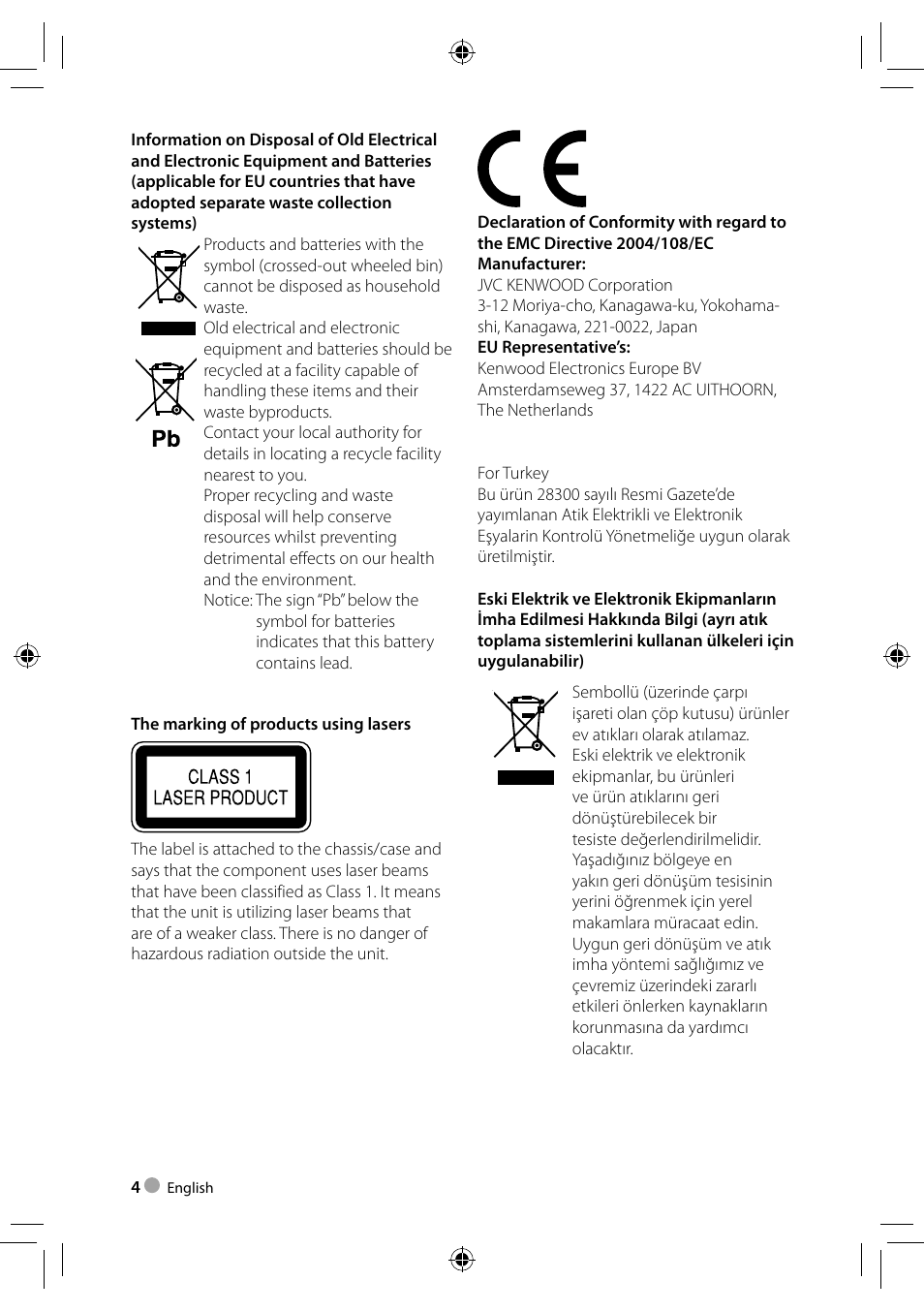 Kenwood DDX3023 User Manual | Page 4 / 84