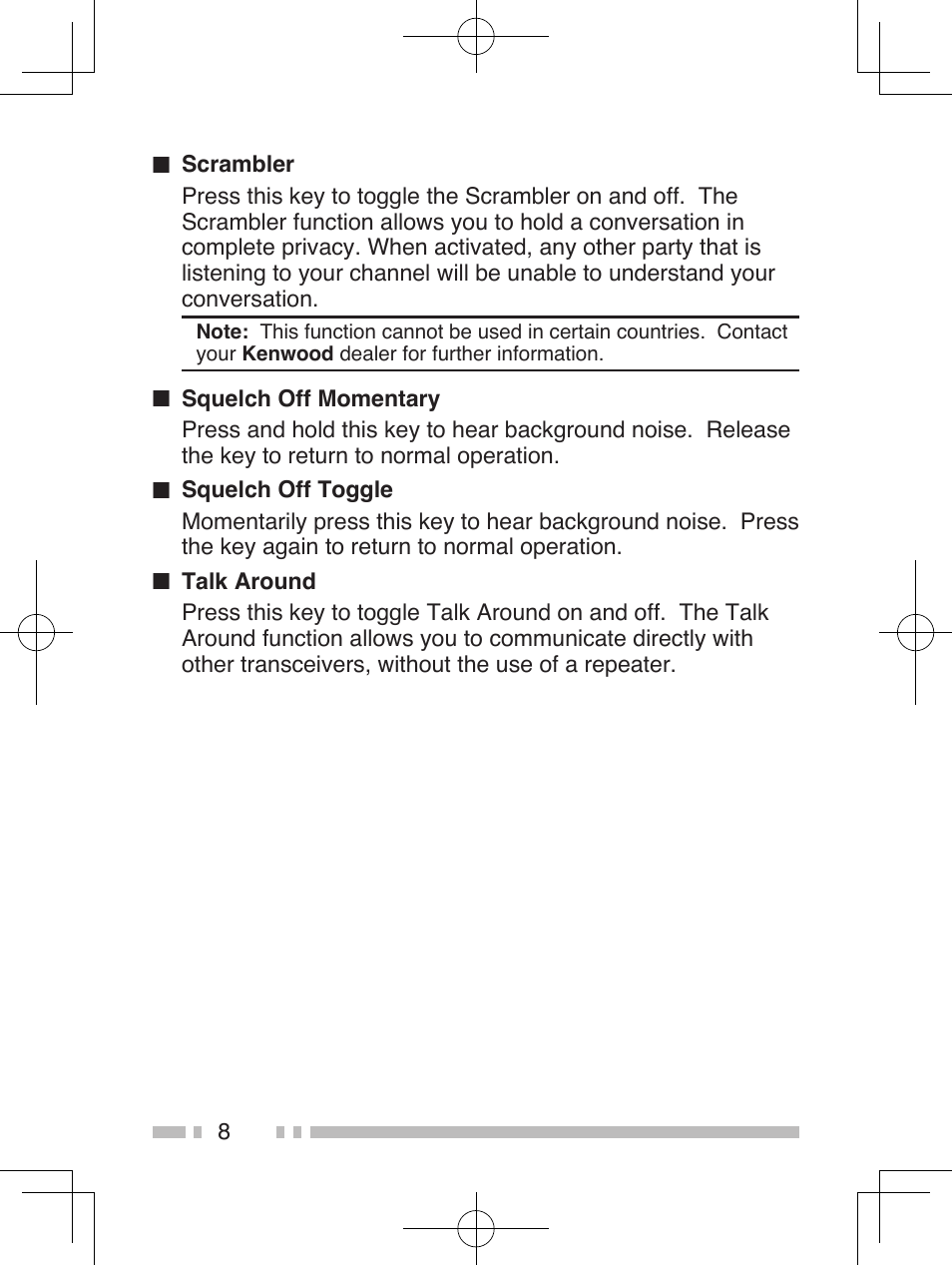 Kenwood TK-2260EX User Manual | Page 16 / 20