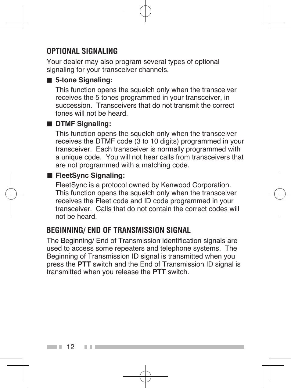 Kenwood TK-2260EX User Manual | Page 20 / 20