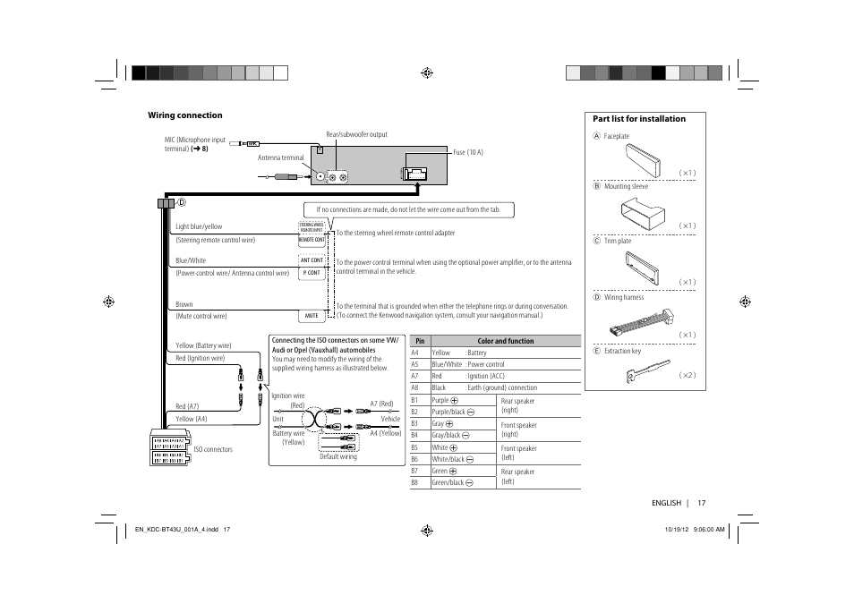 Kenwood KDC-BT33U User Manual | Page 19 / 19