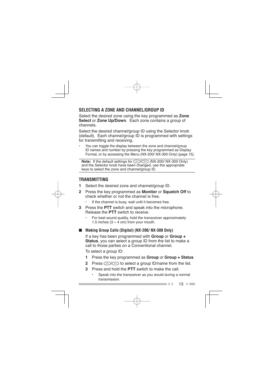 Kenwood NX-300SE User Manual | Page 24 / 47