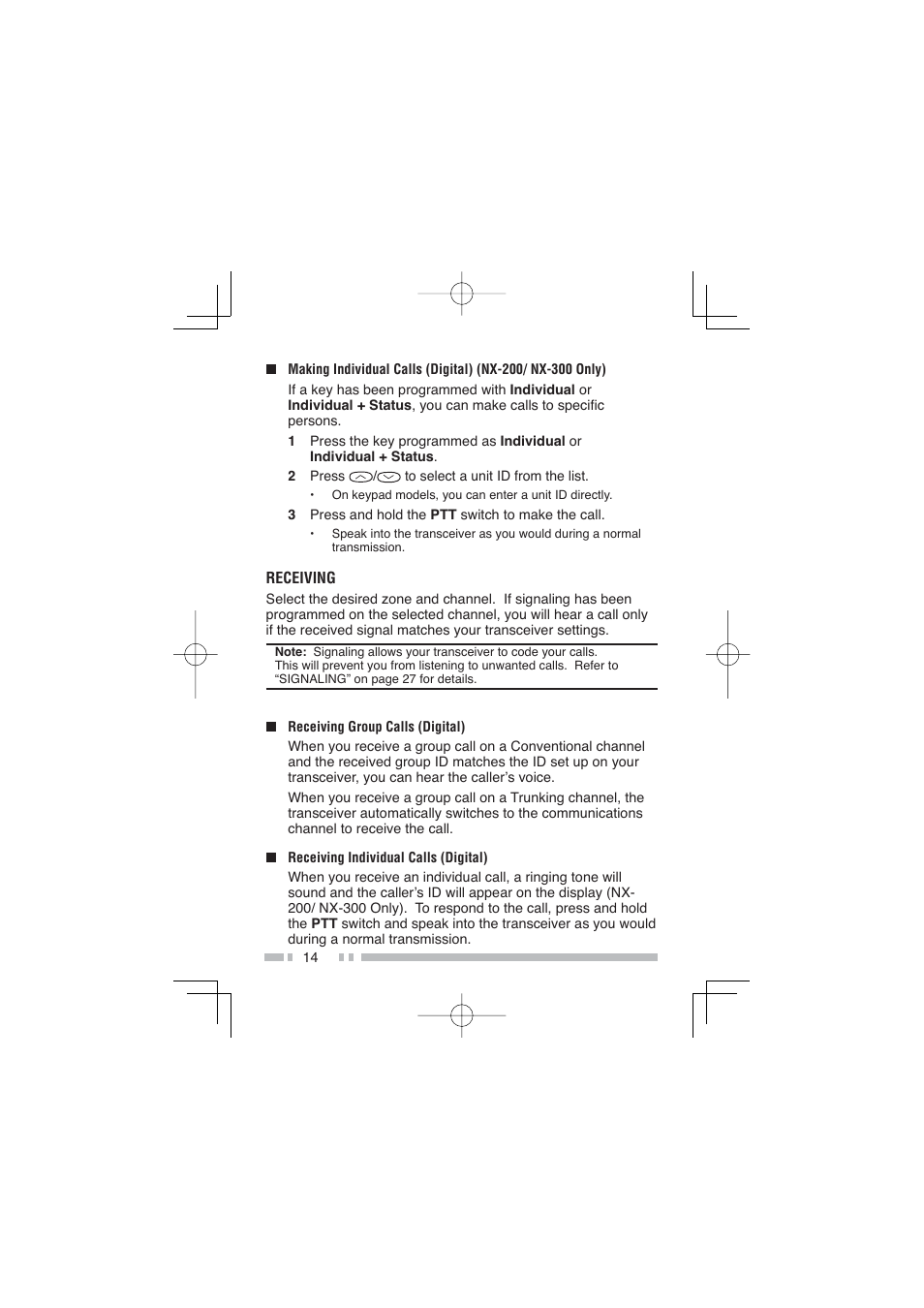 Kenwood NX-300SE User Manual | Page 25 / 47