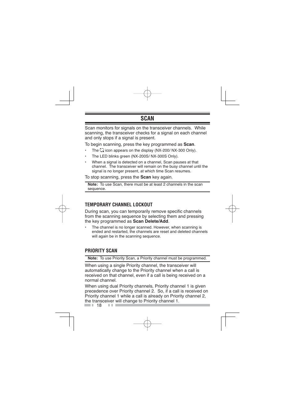 Scan | Kenwood NX-300SE User Manual | Page 29 / 47