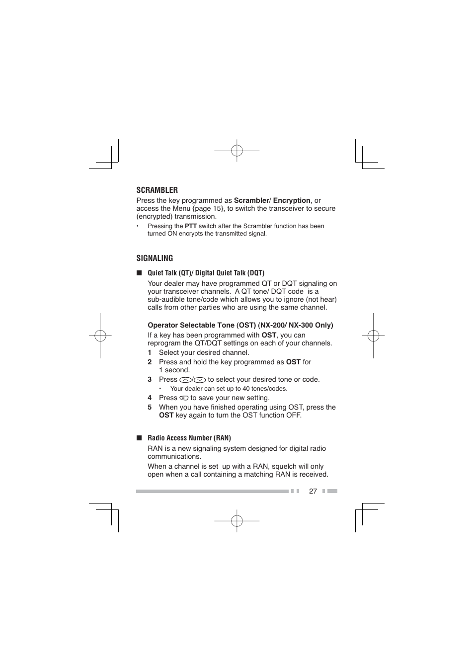 Kenwood NX-300SE User Manual | Page 38 / 47