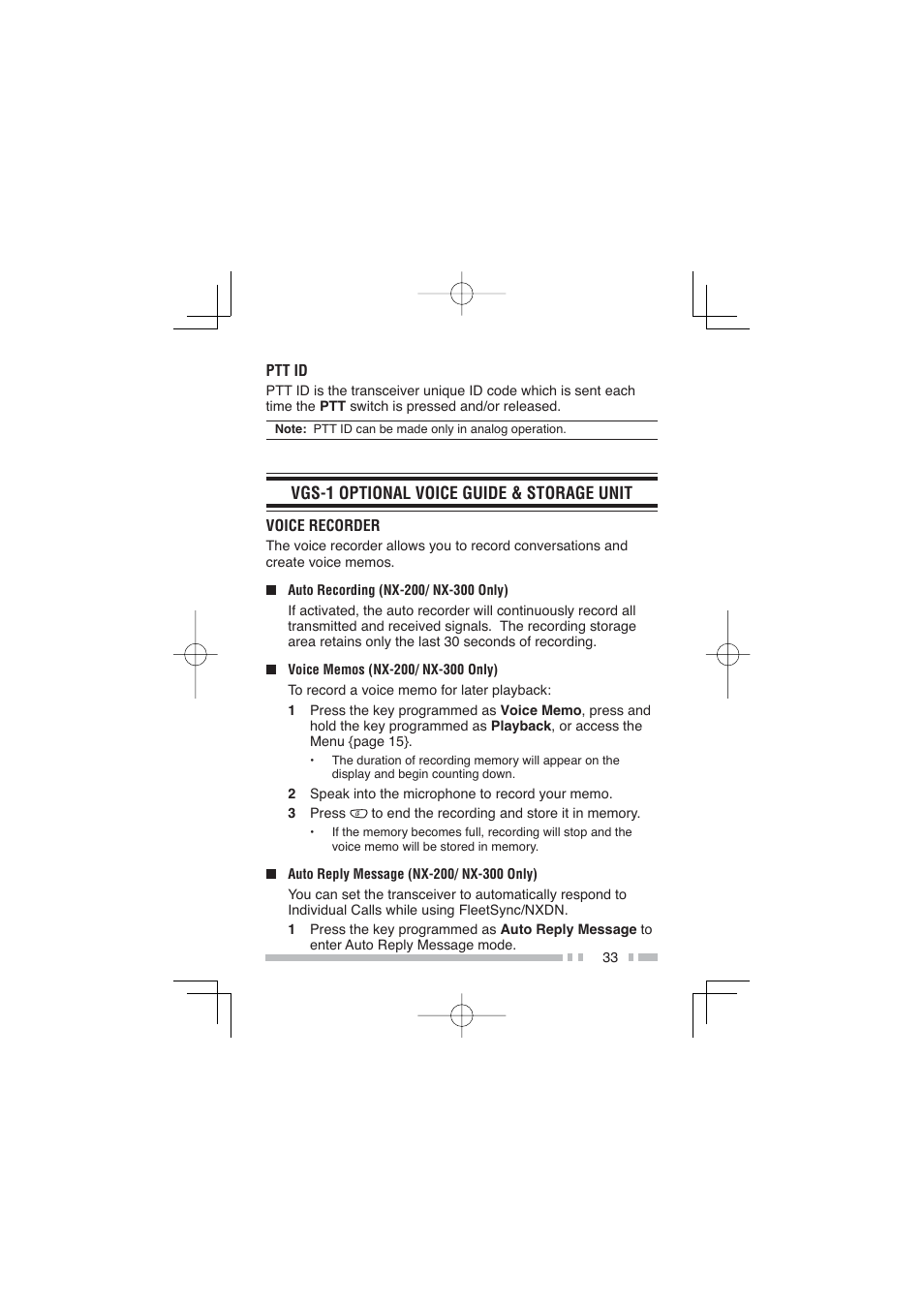 Kenwood NX-300SE User Manual | Page 44 / 47